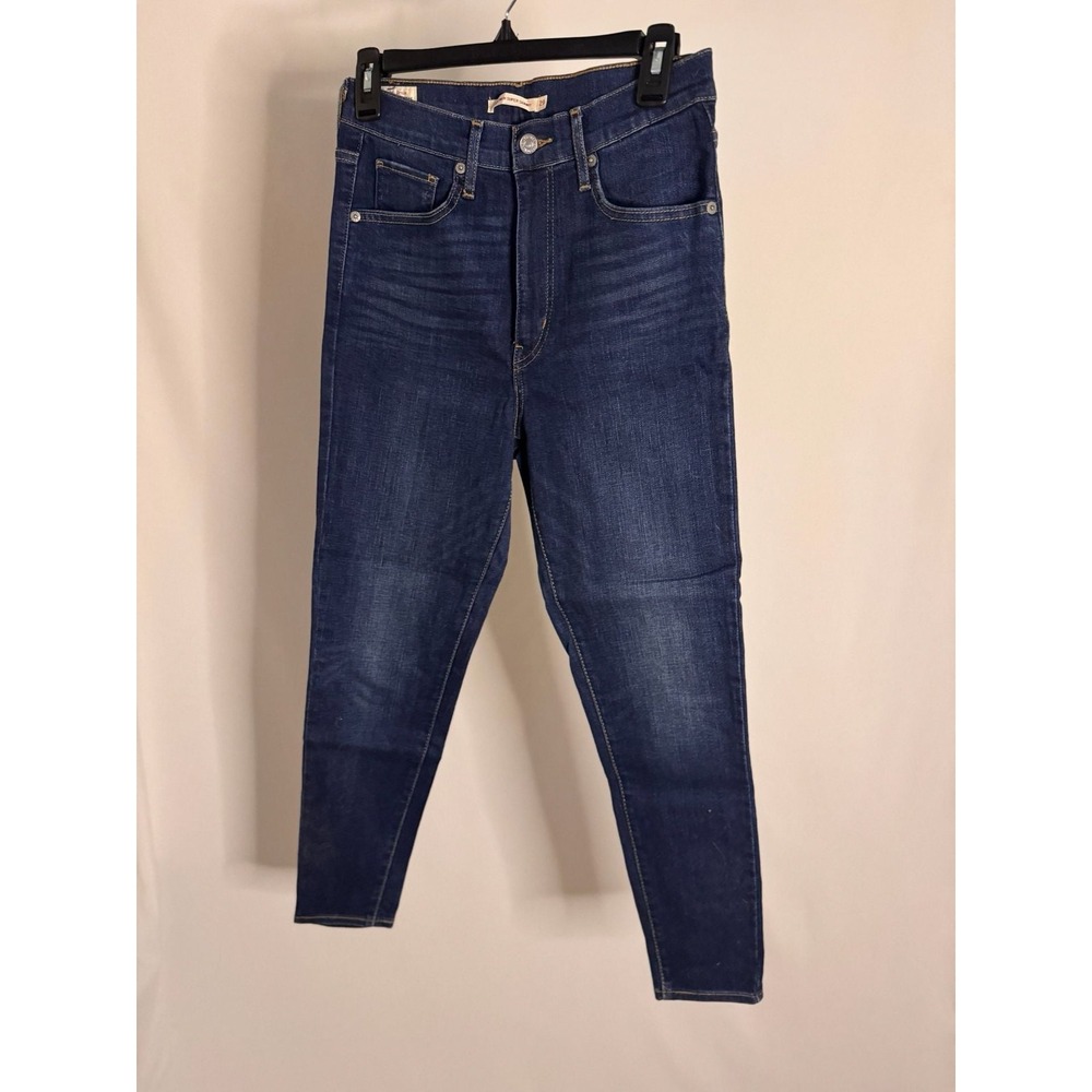 Levis Mile High Rise Super‎ Skinny Jeans Womens 29 Dark Wash Indigo 52348-0008